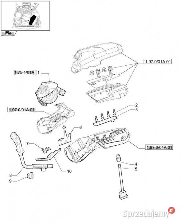 Holland T6010 Urządzenie sterujące 82035627 Części i osprzęt rolniczy wielkopolskie Jastrzębniki sprzedam