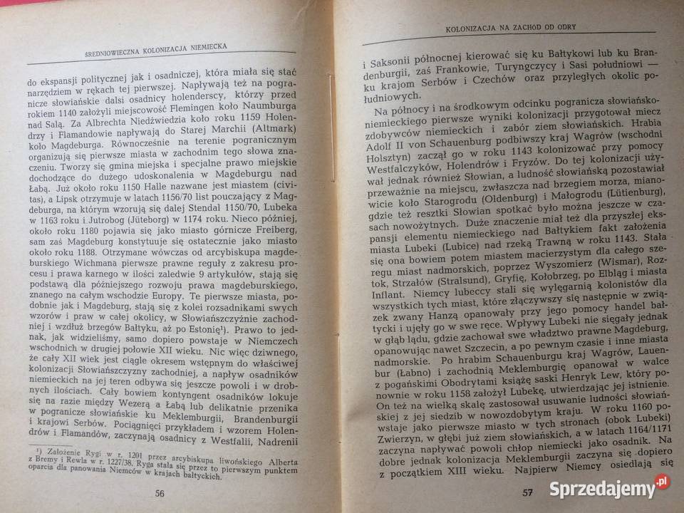3108 Kolonizacja Niemiecka Na Wschód Odry zachodniopomorskie