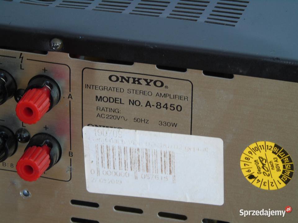 Wzmacniacz Onkyo A8450 Integra sprawny i mocny Jasło