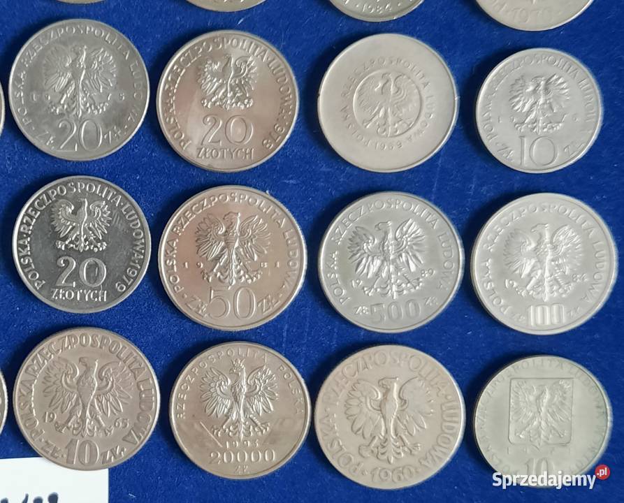 Zestaw VII Monet PRL x37 sztuki Gliwice