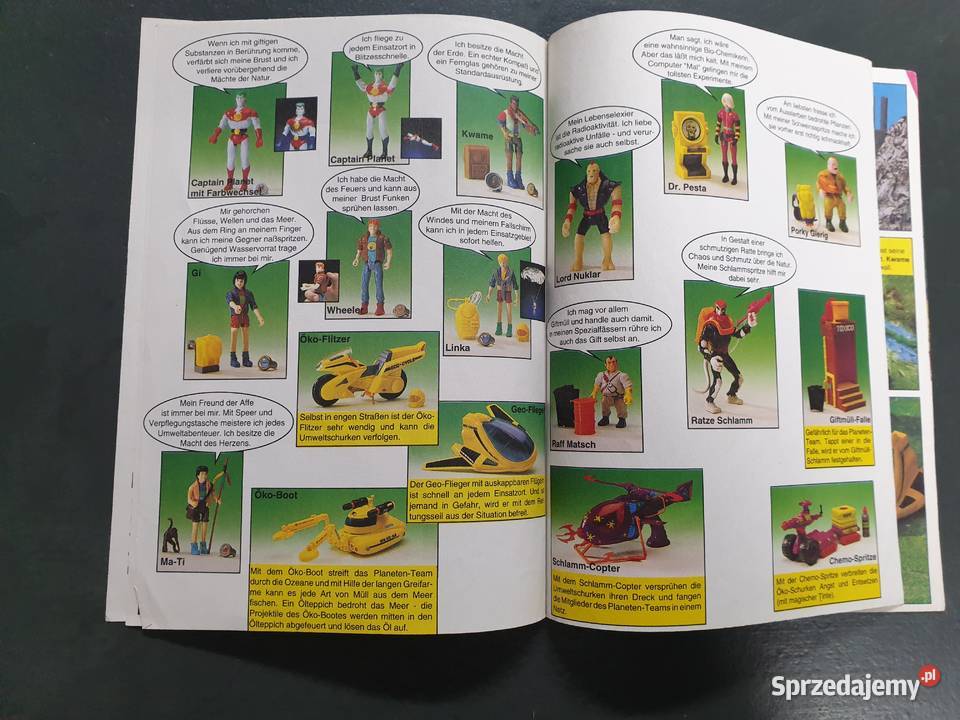 Captain Planet kimiks w języku niemieckim 1992 Gdynia