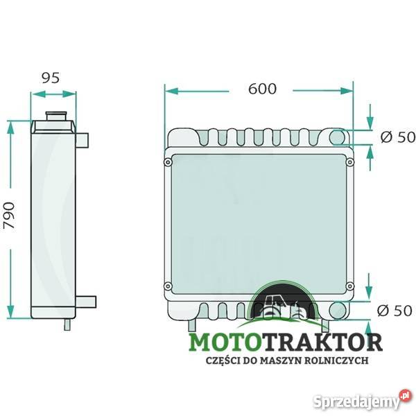 Chłodnica wody Massey Ferguson 8110 8120 8130 Łążynek sprzedam