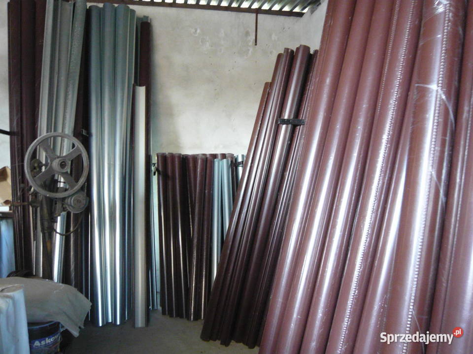 rynna z blachy powlekanej kolor brązowy RAL 8017 sprzedam