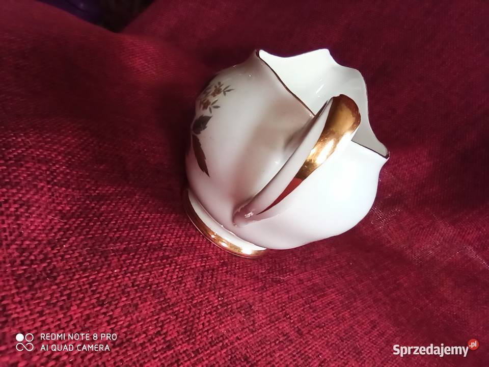 Mlecznik Dorchester Made in England Z granatową Porcelana i szkło Gdańsk