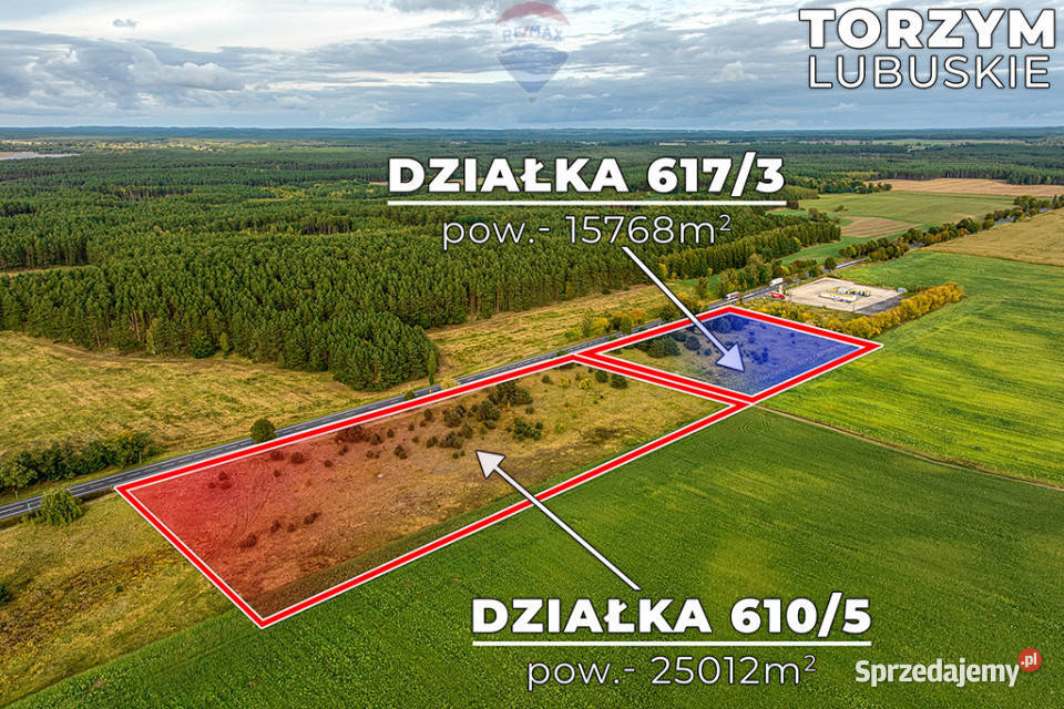 Na sprzedaż 2 działki z potencjałem lubuskie Torzym