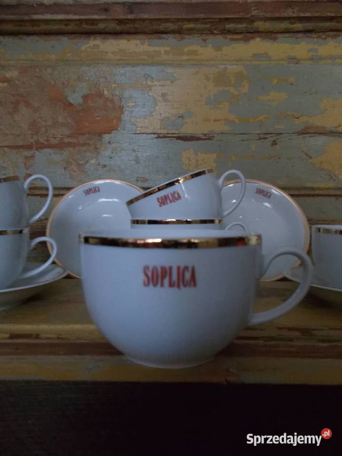 PięknyUnikalny Zestaw Porcelanowy Soplica Porcelana i szkło