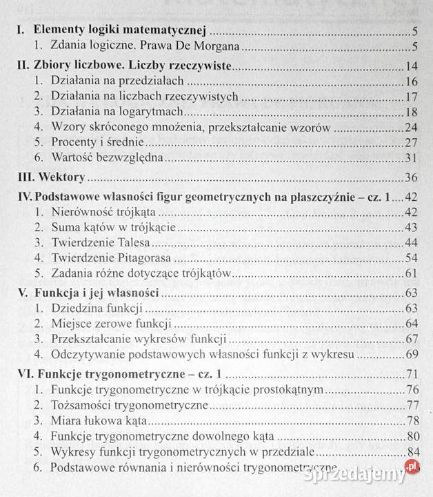Matematyka korepetycje Liceum Część 1 Robert Pozostałe Chełm sprzedam