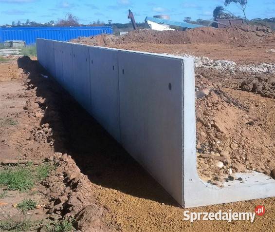 Mur oporowy ściana blok Lka Elka Zapora Zasieki Warszawa