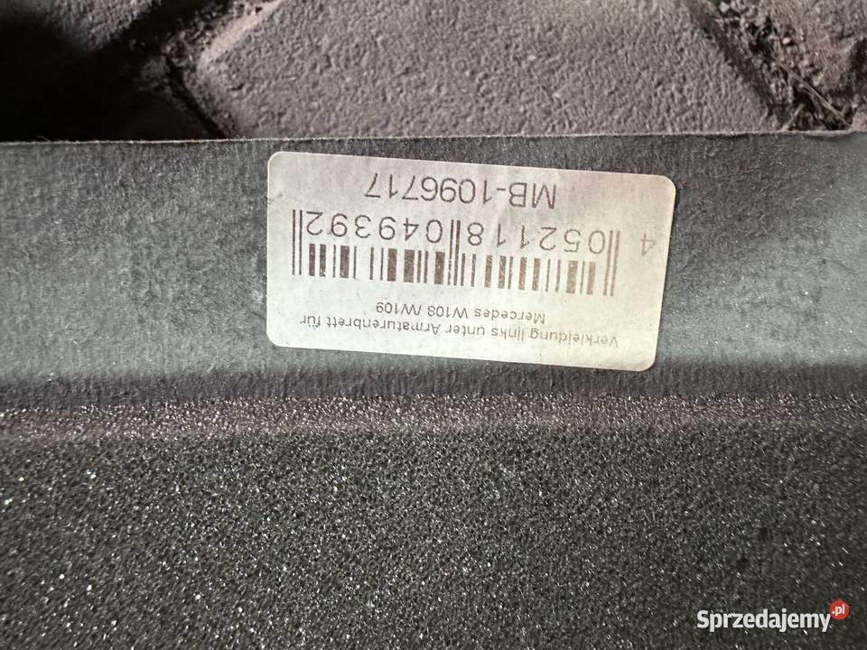 Osłony pod deskę rozdzielczą Mercedes W108 Wrocław