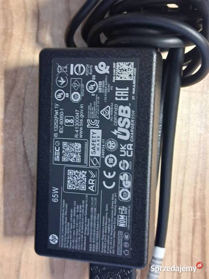 Nowa oryginalna ładowarka HP TPNOA02 USBC 65W Kielce