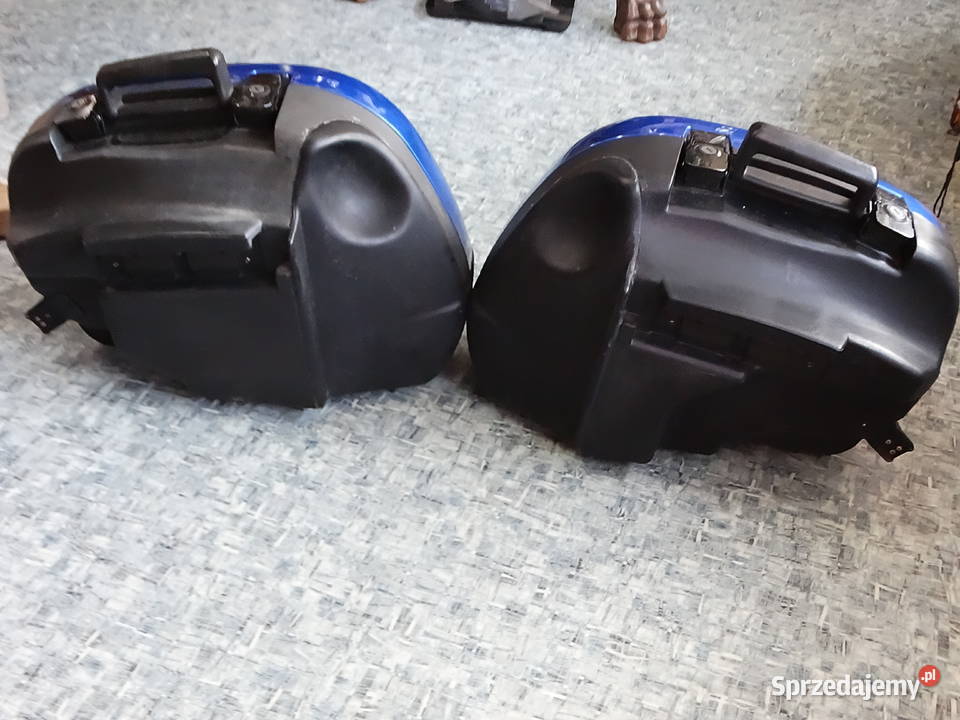 Oryginalne Kufry Boczne TRIUMPH Niebieskie