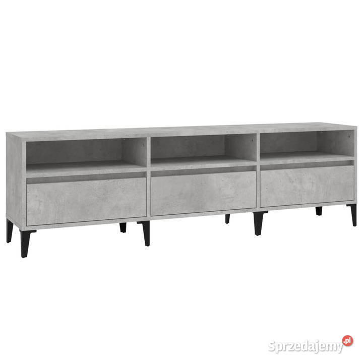 Szafka pod TV szarość betonu 150x30x445 WM831921 Warszawa sprzedam