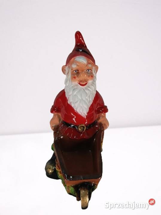 Figura Dekoracja Krasnal z Taczką Szczecin