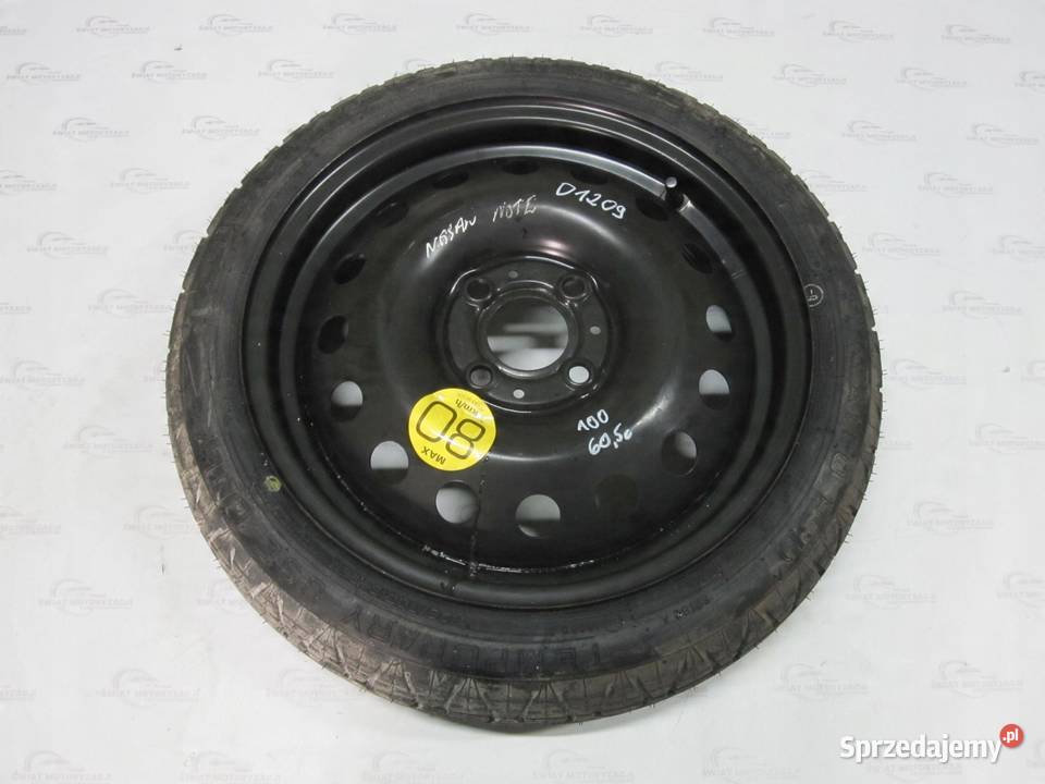 NISSAN koło dojazdowe 1257015 95M 4x100 ET40