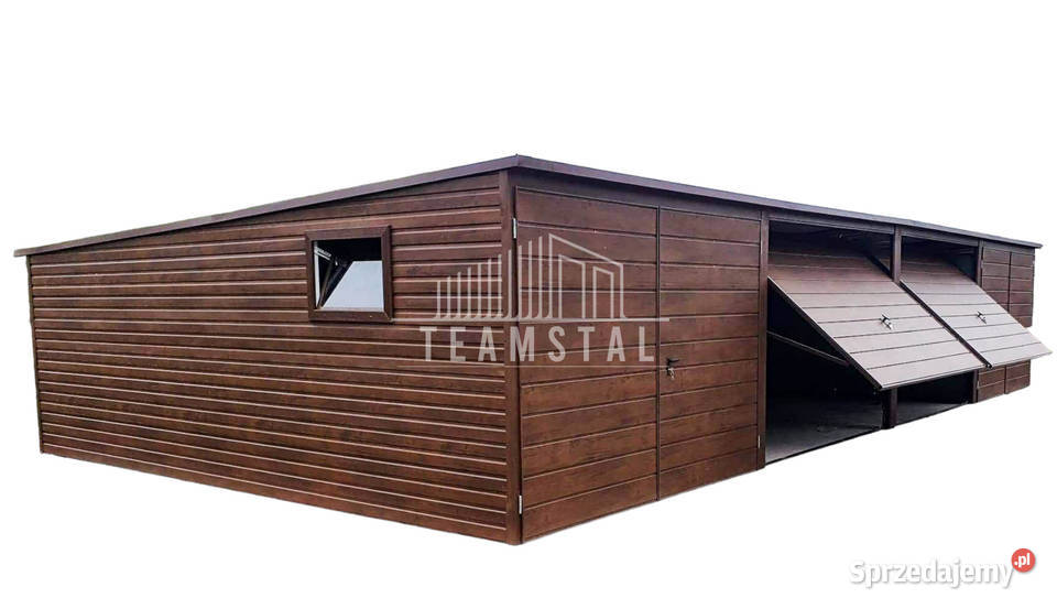 GARAŻ BLASZANY 12m x 5m spad tył 4x Brama TS224 Białystok sprzedam