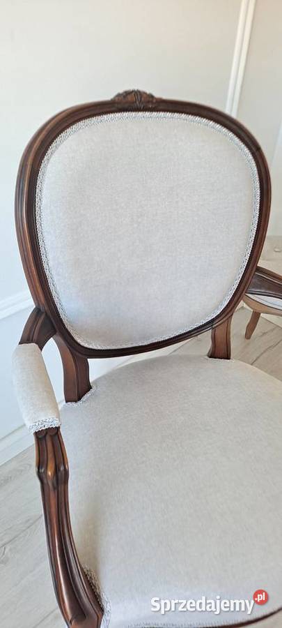 Stylowy fotel krzesło Ludwik Ludwikowski Meble