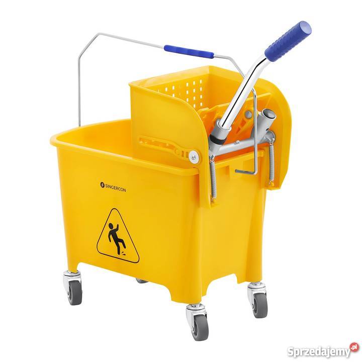 Wózek serwisowy do sprzątania 20L z wyżymaczką