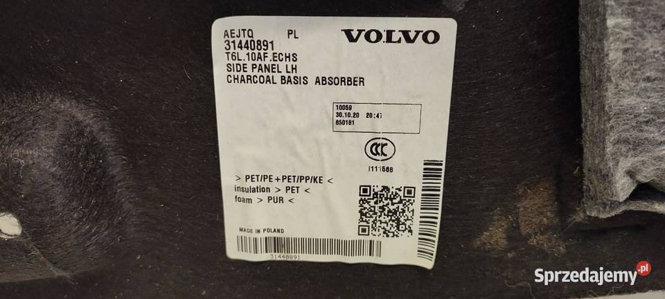 VOLVO XC40 BOCZEK BAGAŻNIKA LEWY 31440891 sprzedam
