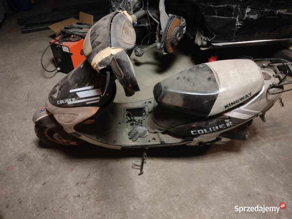 Skuter 50 kingway uszkodzony Belsk Duży