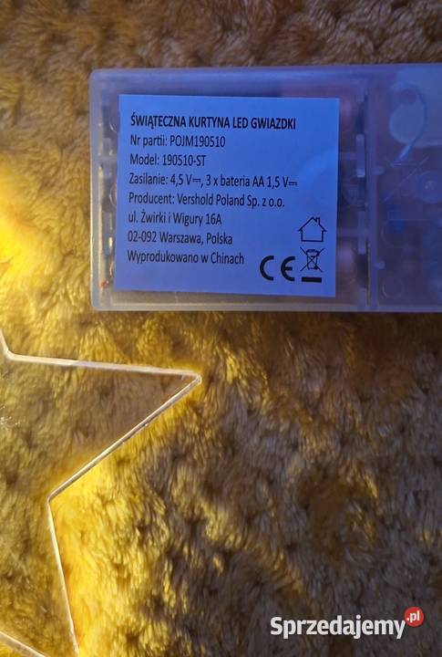 Kurtyna świetlna gwiazdki LED girlanda 100