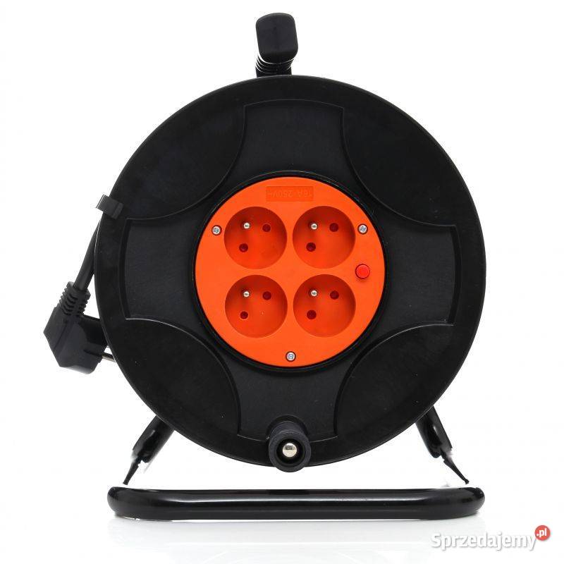 PRZEDŁUŻACZ BĘBNOWY 50M 3x25 NA BĘBNIE 4 GNIAZDA Ostrołęka