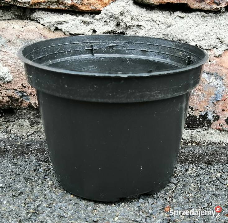Doniczki produkcyjne śr 11 05L czarne okrągłe Pozostałe Siewierz