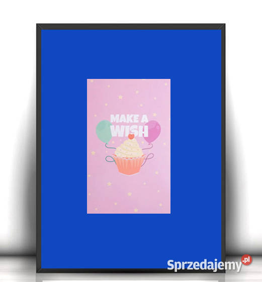 mały plakat do kuchni ciasteczko obrazek A4 wielokolorowy Szczecin