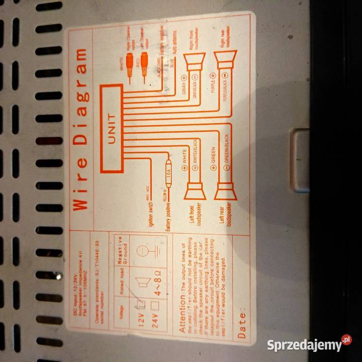 Radioodtwarzacz samochodowy z Usbkartymp3tanie Radioodtwarzacze dolnośląskie