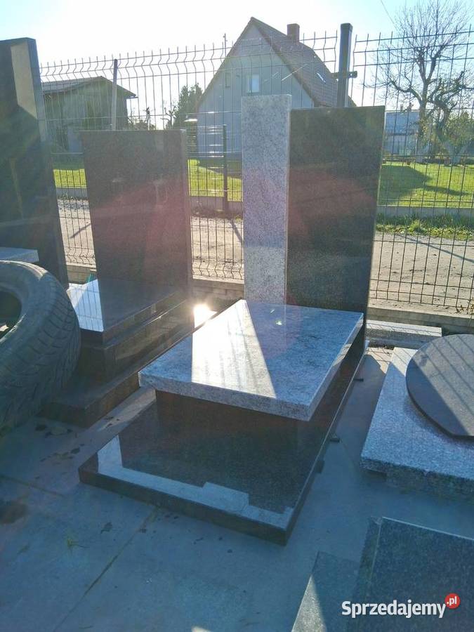 Nagrobek urnowy 120 x 60 Wiscont white Wrocław dolnośląskie Strzegom