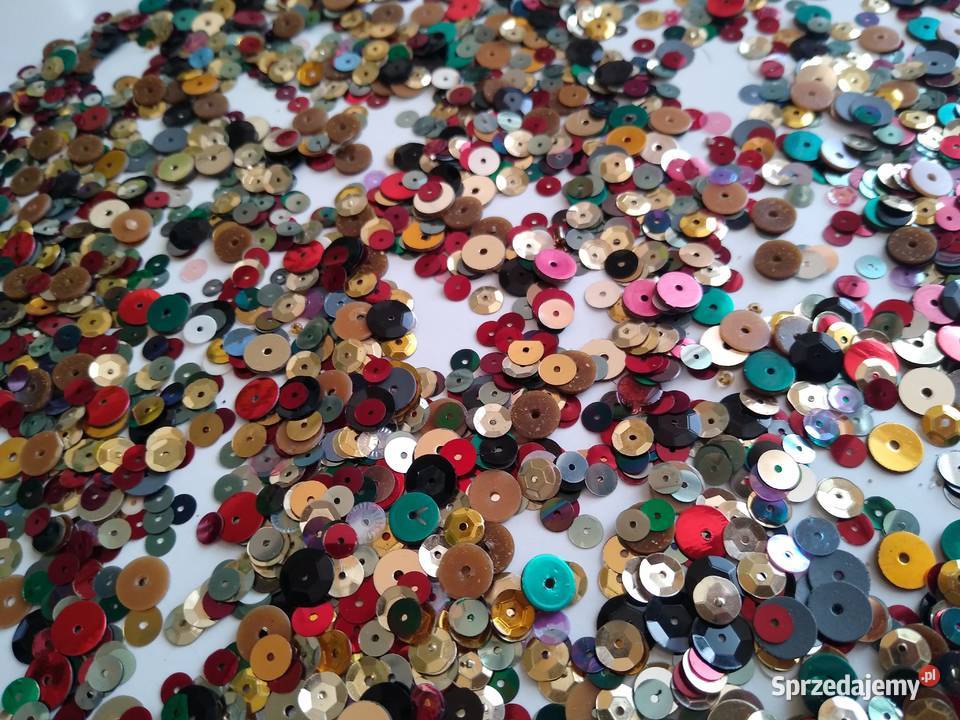 Cekiny Mix kolorów i wielkości Handmade Gdańsk