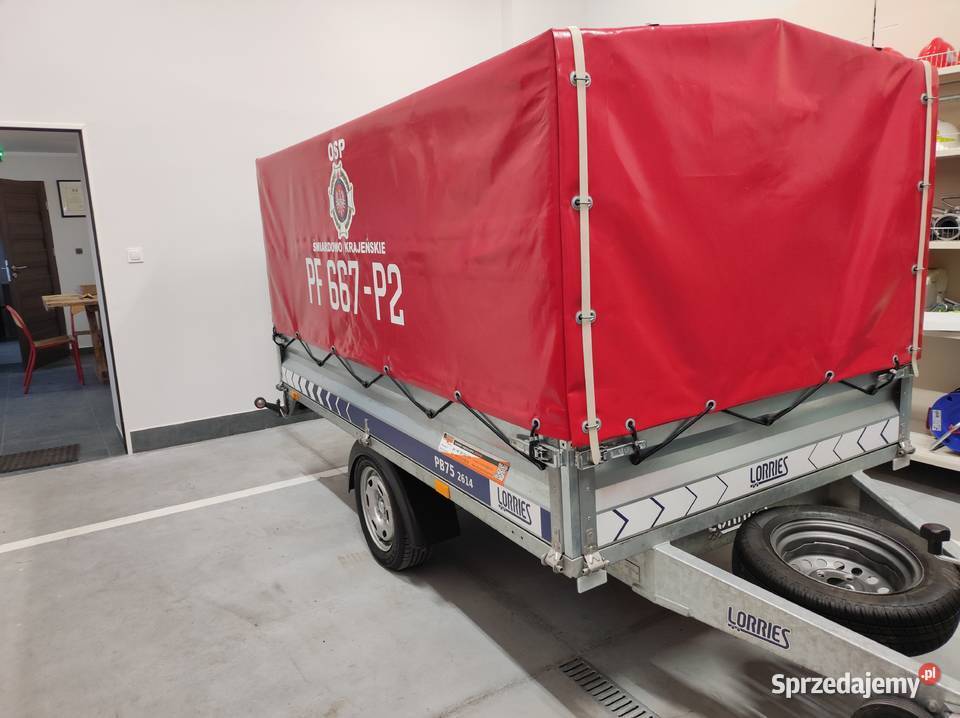 Przyczepka lekka strażacka dmc 750 pożarnicza