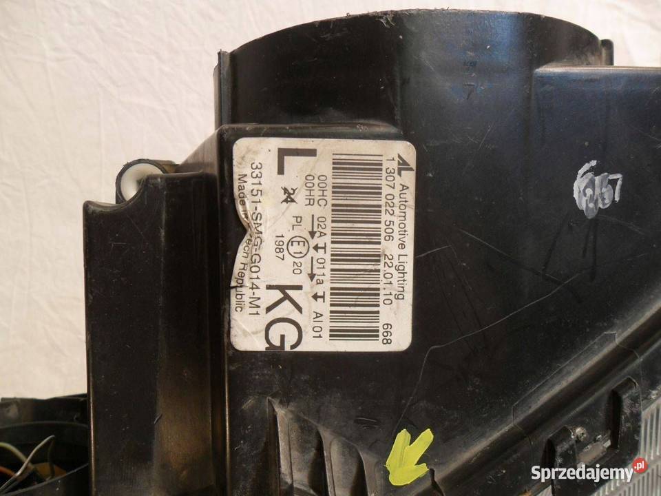 Reflektor Przód strona lewa Honda Pilot II Nowy Tomyśl
