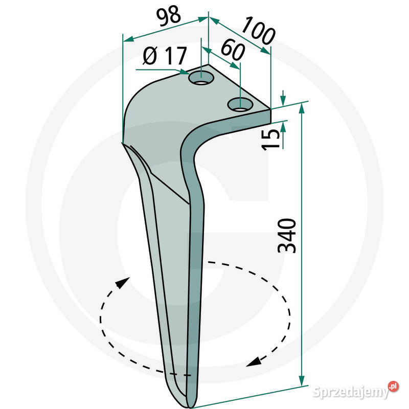 Ząb maschio dominator 100x12 zam 36100210 l305 Pozostałe pomorskie Słupsk sprzedam