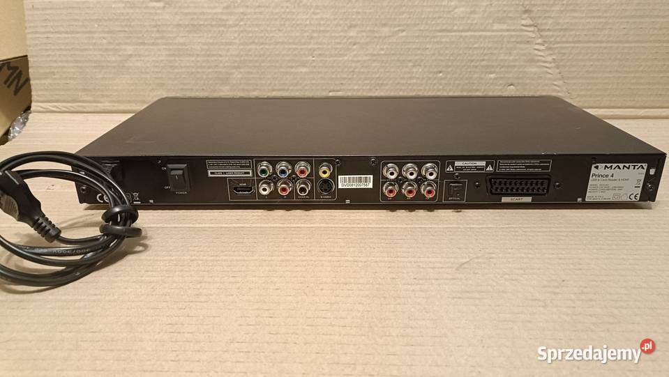 Odtwarzacz MANTA DVD051 Prince 4 z USB z pilotem