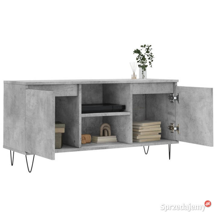 Szafka pod TV szarość betonu 104x35x50 WM827016 mazowieckie Warszawa