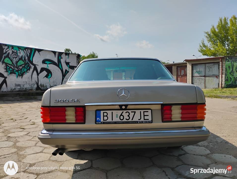 Mercedes klasa S W126 300se benzyna automat 1986 Białystok sprzedam
