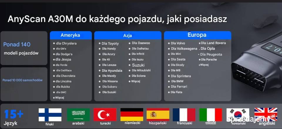 Xtool A30M V2 interfejs diagnostyczny Bluetooth Piotrków Trybunalski