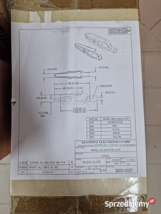 Aligator clip BLACK L45mm Gliwice