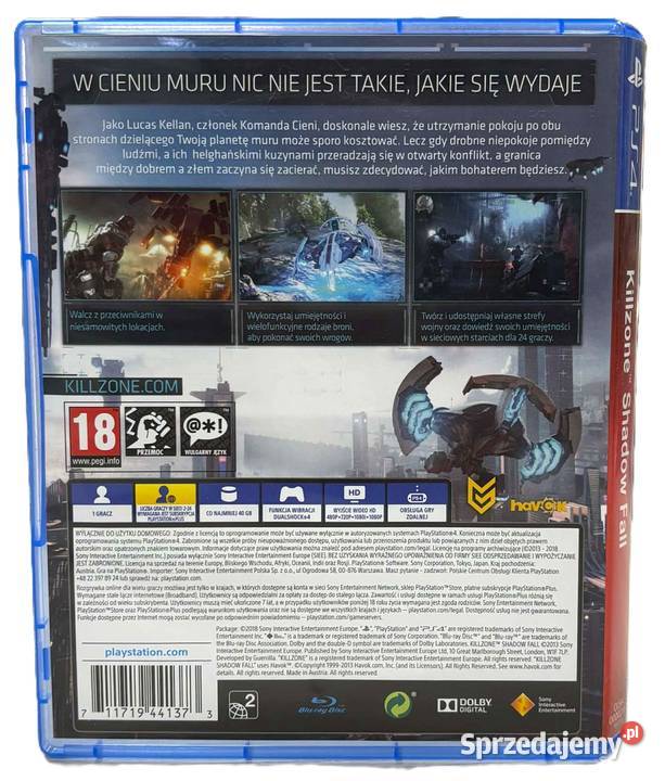 Gra 4 KillZone Shadow Fall Elbląg