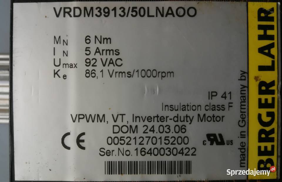 Silnik krokowy Berger Lahr VRDM391350LNBOO świętokrzyskie Kazimierza Wielka