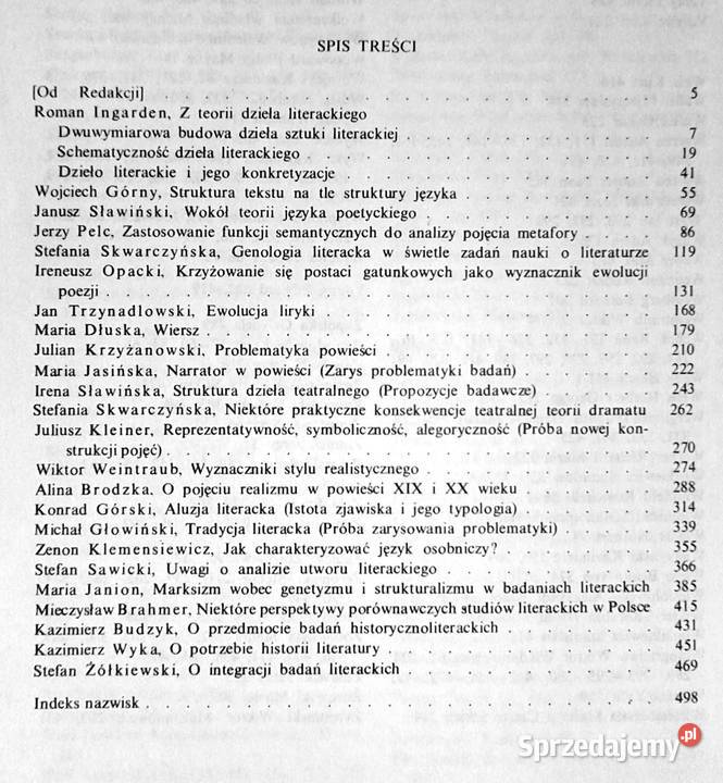 Problemy teorii literatury Tomy 123 Henryk Chełm