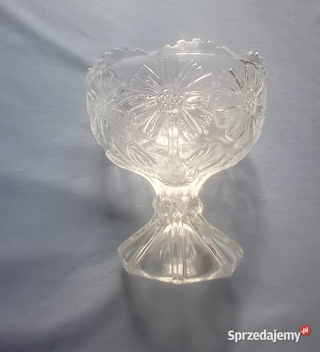 Cukiernica na nóżce Libochovice Sklo Union Koźminek