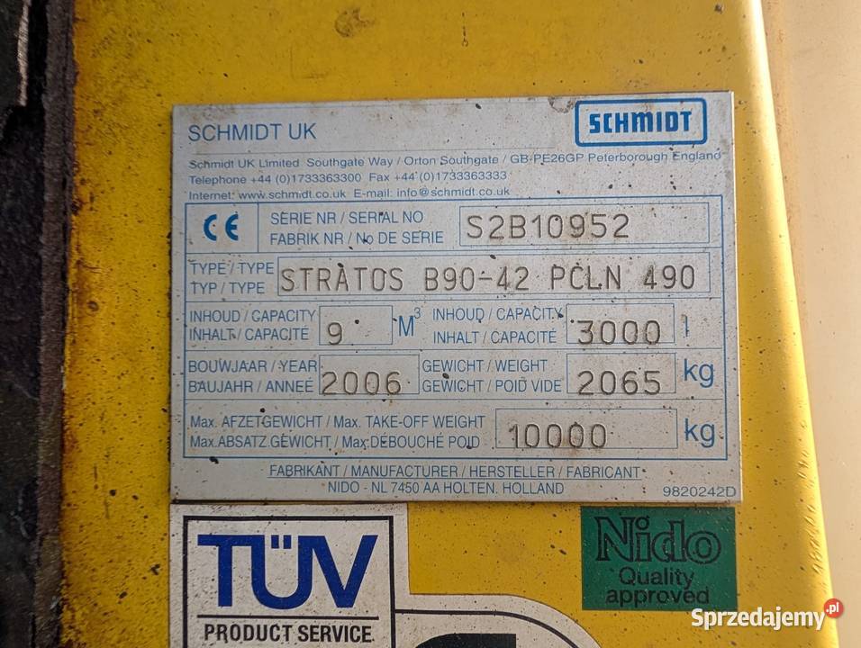 SCHMIDT STRATOS B9042 PIASKARKA SOLARKA 9M Ropczyce