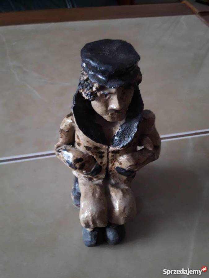 Stara figurka z szamotu sztuka ludowa sprzedam