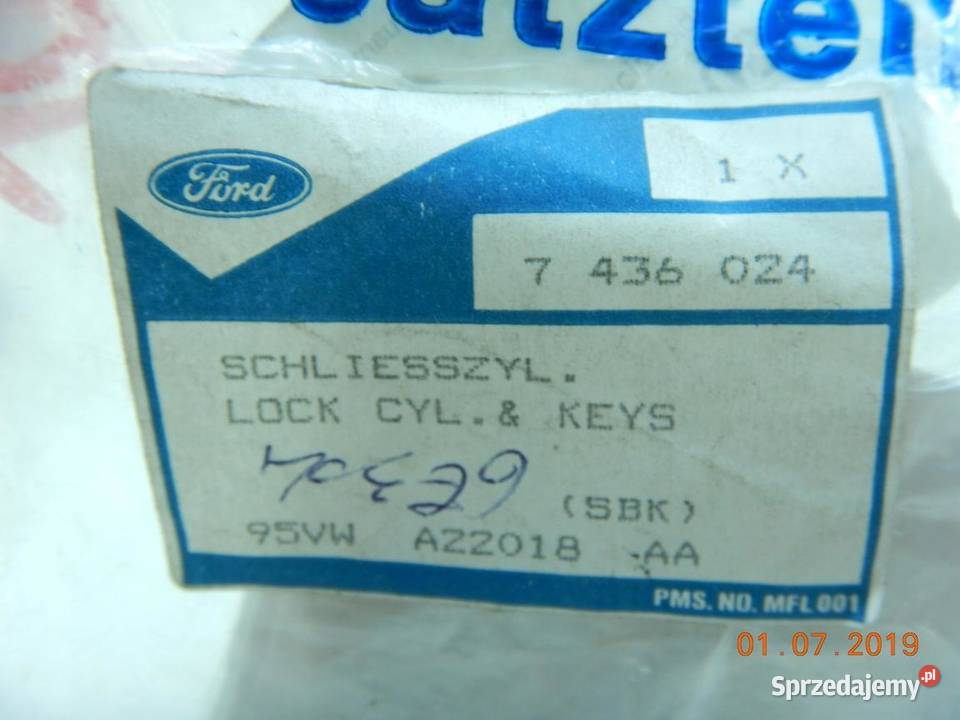 KLUCZYK KLUCZYKI WKŁADKA FORD GALAXY 9400 ASO osobowe