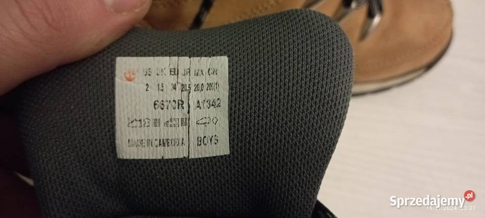 Buty trekkingowe chłopięce rozmiar 34 Timberland skóra Częstochowa