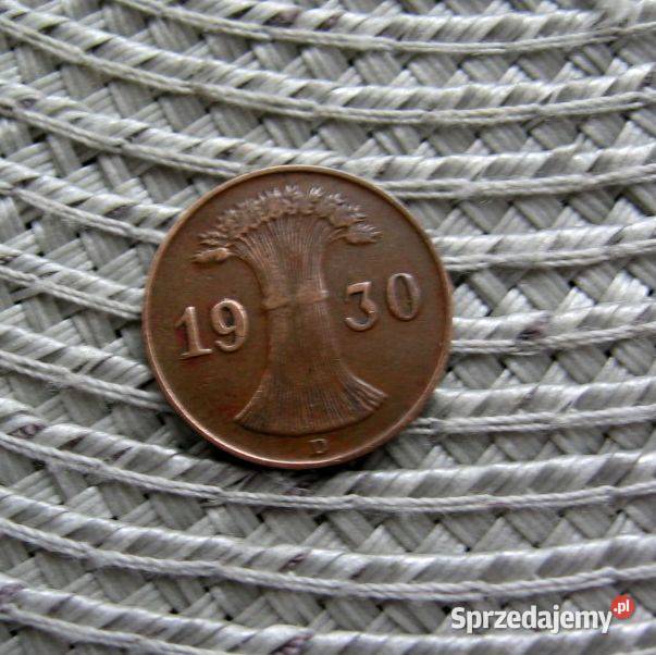 Niemcy 1 Reichspfennig 1930r D