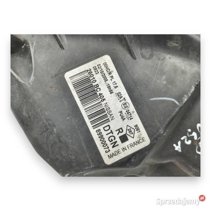 LAMPA PRAWA Nissan Micra K12 0310r PRZEDNI PRAWY Chełm sprzedam