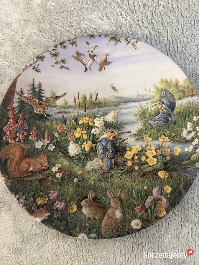 Zestaw dwóch talerzy dekoracyjnych Reichenbach Jasło