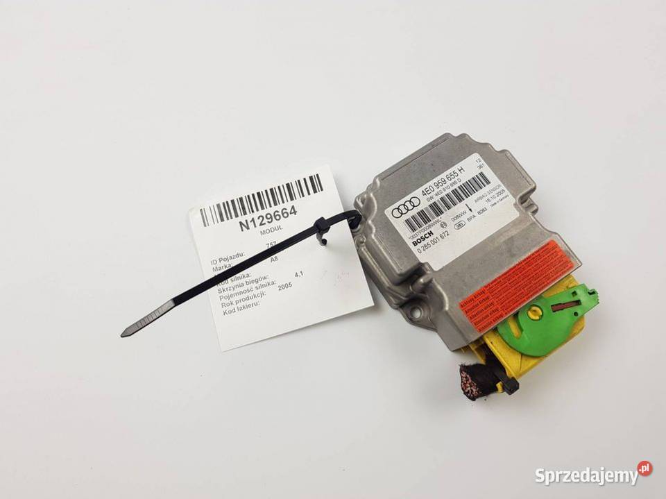 MODUŁ SENSOR AIRBAG 4E0959655H AUDI A8 Lipno